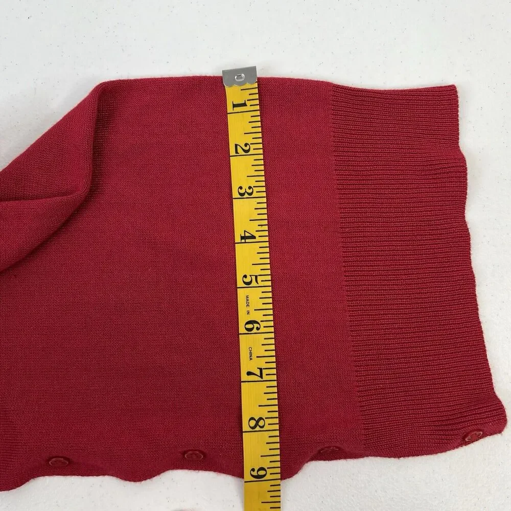Dragonfly Red Knit Bamboo Scarf Wear 6 Different Ways Buttons Birch Wood Trading